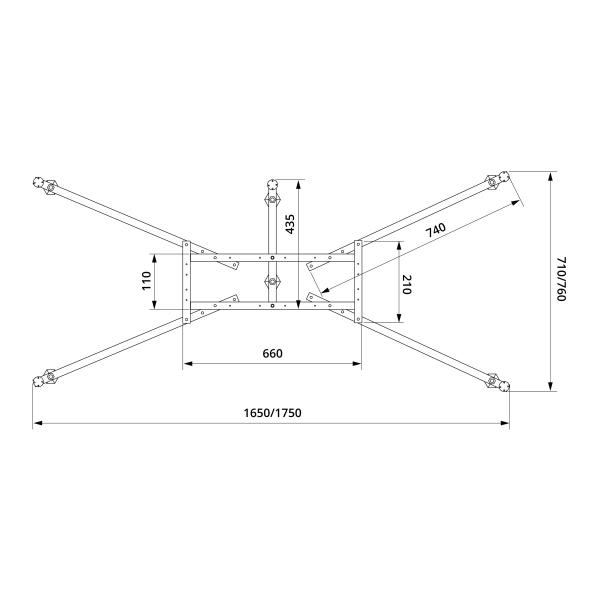 Каркас для ванны VitrA Universal 59999991002 170 x 75/180 x 80 универсальный