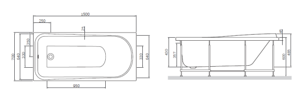Ванна Am.Pm Like W80A-150-070W-A 150х70 см