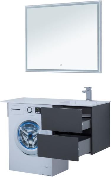 Тумба под раковину Aquanet Алвита 48 серый антрацит