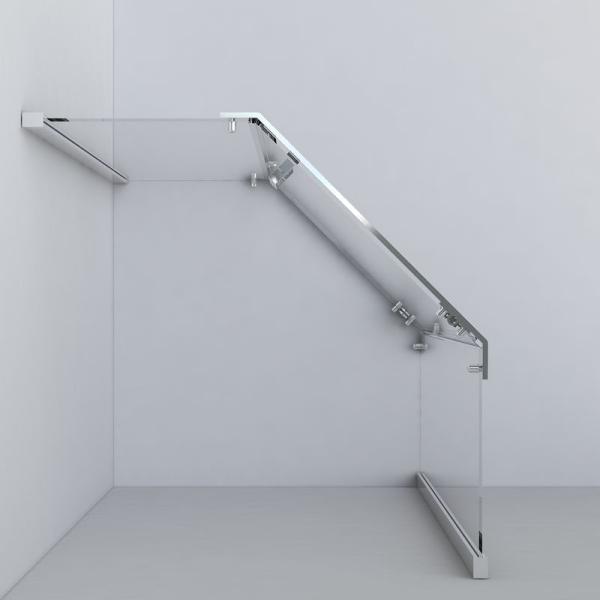 Душевой уголок Vincea Stresa VSP-1S900CLG, 900*900, брашированное золото, стекло прозрачное