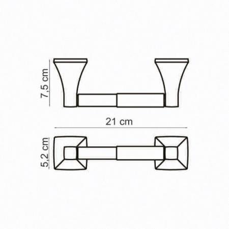 Держатель туалетной бумаги WasserKraft Wern K-2522 хром