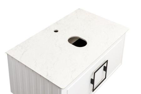 Столешница La Fenice Granite Gray Structural 80 см, Белая Керамогранит