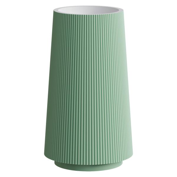Раковина напольная Boheme рифленая Corian 480*480*850 MINT (мятный) 801-Torre-MT