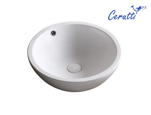 Раковина накладная CeruttiSPA, CR1001 (450х450х170) белая, круглая