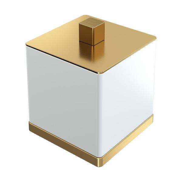 Стакан Boheme для ватных дисков Qubic Matt Gold 10964-MG