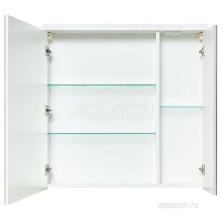 Зеркальный шкаф AQUATON Брук 80 белый 1A200602BC010