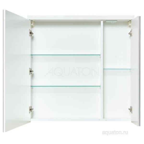 Зеркальный шкаф AQUATON Брук 80 белый 1A200602BC010
