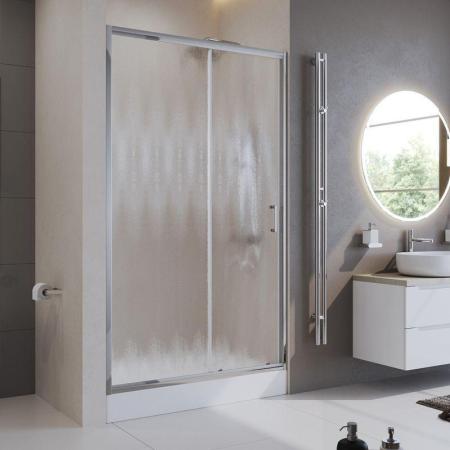 Душевая дверь BelBagno UNO-195 110 матовое стекло 5 мм профиль хром UNO-195-BF-1-110-CH-CR