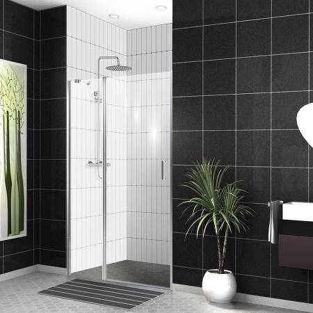 Душевая дверь BelBagno UNO 120 прозрачное стекло 5 мм профиль хром UNO-B-12-50+70-C-Cr