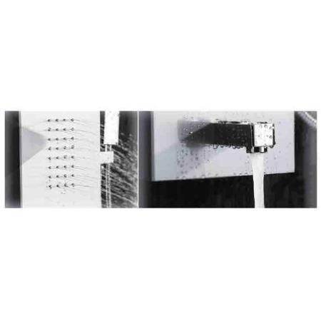 Гидромассажная душевая панель Potato P3545-6 нерж сталь, черный