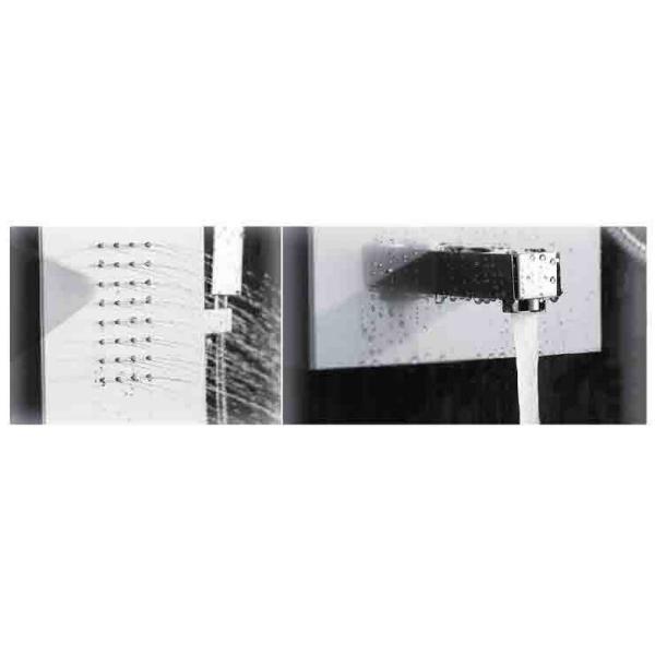 Гидромассажная душевая панель Potato P3545-6 нерж сталь, черный