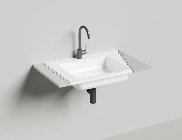 Раковина Salini ONDA 80 S-Stone матовая 80x50 1402201M столешница без отв.смесителя