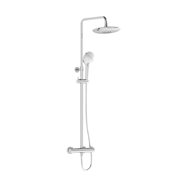 Душевая система VitrA Aquaheat A47205EXP с термостатическим смесителем и ручным душем хром латунь