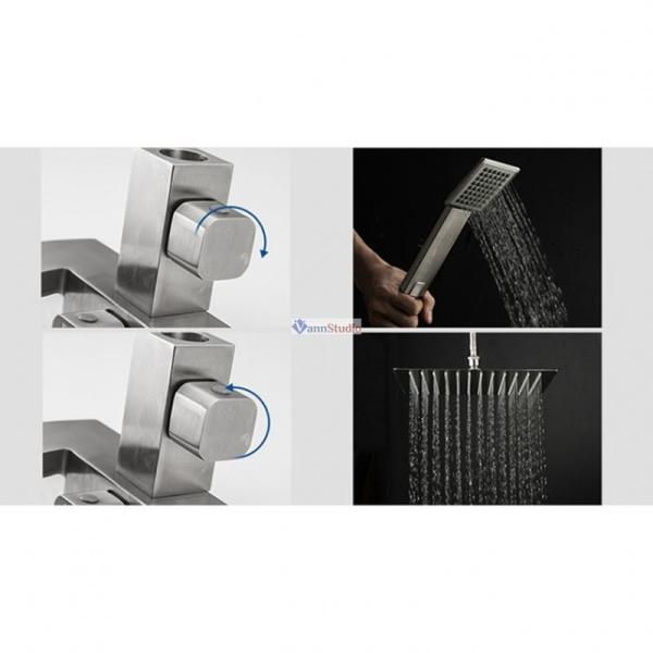 Душевая система Frap F24803 сатин для ванны