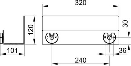 Полочка для душа Keuco DUSCHABLAGEN белый 24952510000