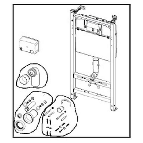Унитаз с инсталляцией Roca Meridian Compact 893104110 сиденье микролифт