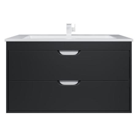 Тумба под раковину для ванной Uperwood Modul 100 см, подвесная, матовая, черная