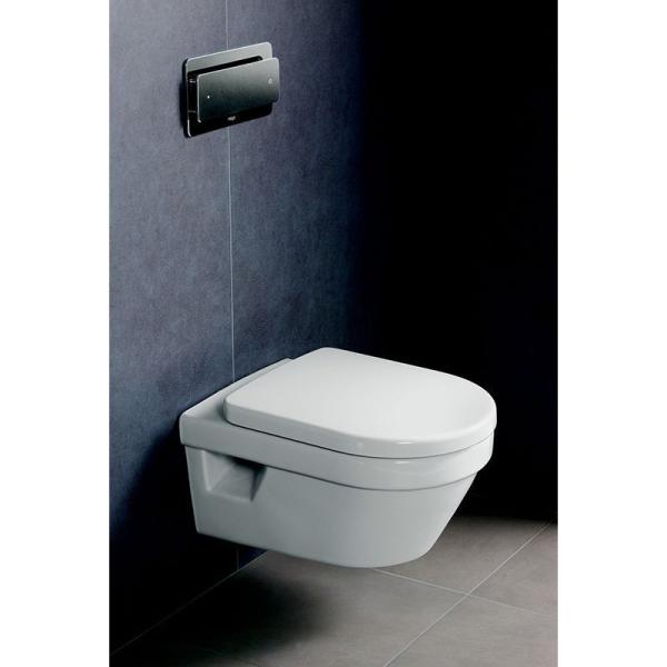 Унитаз Villeroy&Boch Architectura CeramicPlus безободковый подвесной с сиденьем  5684HRR1