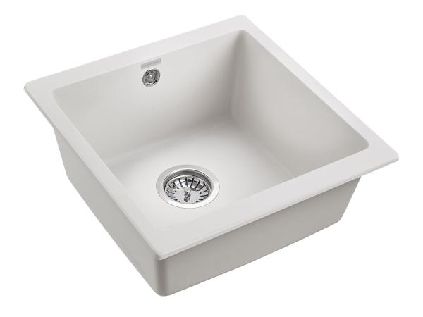 Мойка для кухни Paulmark BRILON, PM104546-WH, белый, 445х460, подст. мон. Paulmark