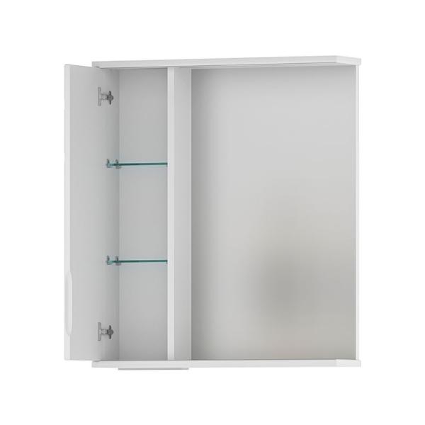 Зеркало-шкаф Volna Adel 60 левый белый глянец