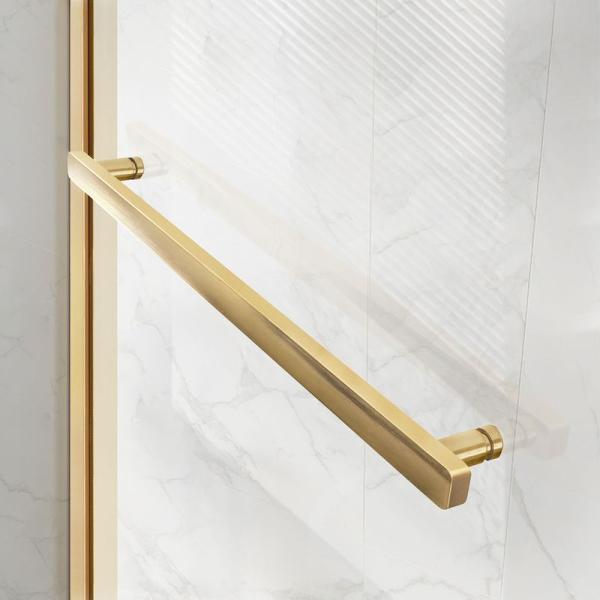 Душевой уголок Vincea Slim Soft VSR-1SS9012CLG, 1200*900, брашированное золото, стекло прозрачное