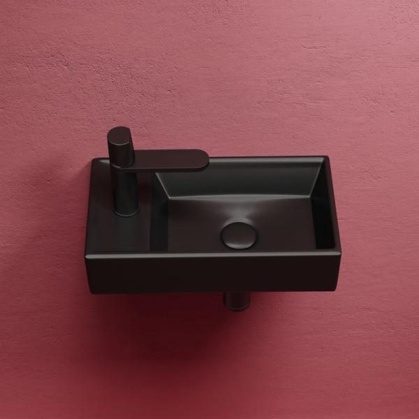 Раковина Ceramicanova Element CN6051RMB чаша справа чёрный матовый 407x217x100