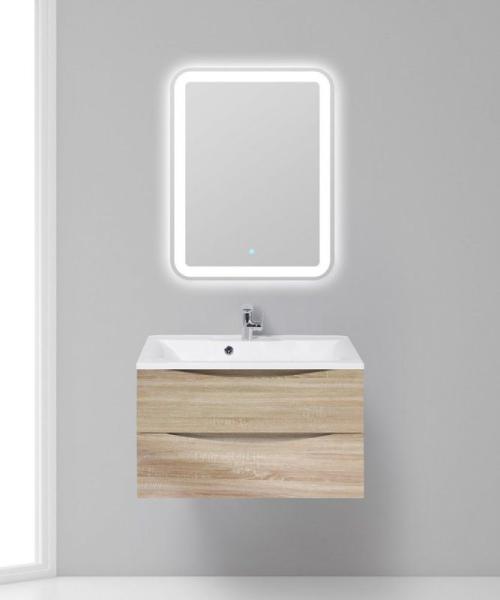 Тумба под раковину Belbagno MARINO Rovere Bianco подвесная 800x450x500 MARINO-800-2C-SO-WO-P