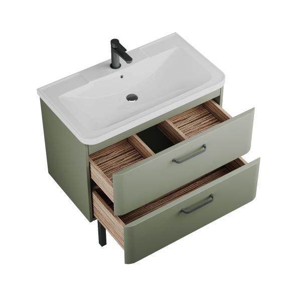 Тумба Veneciana TIBR 80 под умывальник Atlantica 80 олива