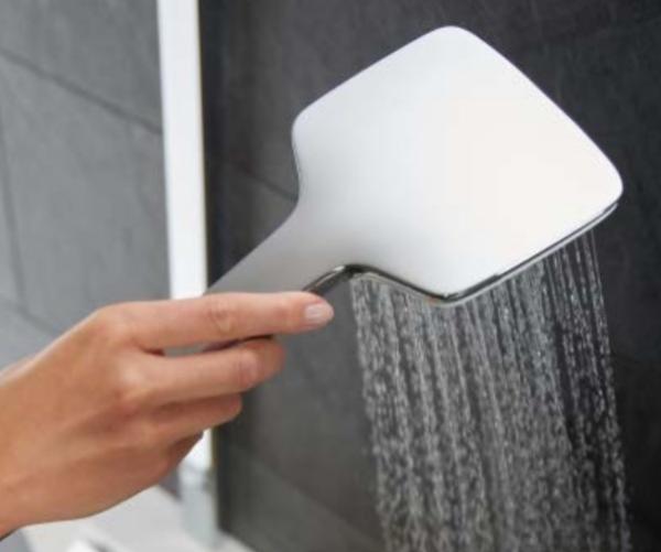 Душевая лейка 1S Kludi Freshline 6450005-00 13.5x24.5 см, хром/белый