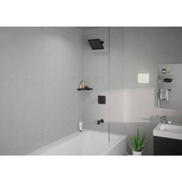 Верхний душ Hansgrohe 26726670 Crometta E 240х240 мм, 1 режим черный матовый