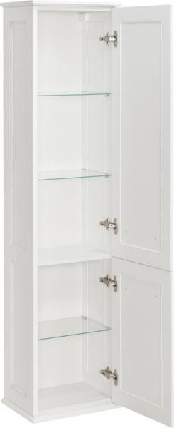 Пенал ASB-Woodline Венеция 40 Белый (патина серебро)