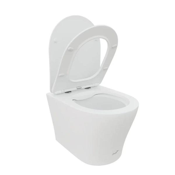 Унитаз Cerutti SPA ADIGE Aria MW подвесной безободковый белый матовый CT9245 (490х360х355)
