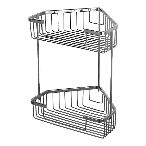 Полка угловая двойная Maretti AC58R335-2, хром