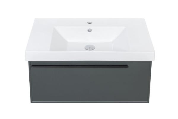 Тумба под раковину LA FENICE Elba Grigio TWIN серый 80 FNC-01-ELB-G-80-2 серый матовый зелёный матовый