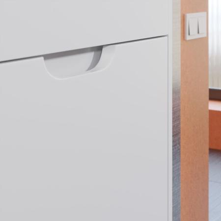 Тумба с раковиной для ванной Uperwood Modul 60 см, подвесная, матовая, белая