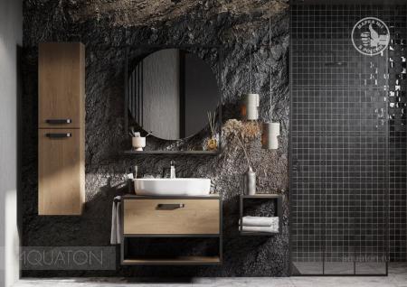 Тумба под раковину AQUATON Лофт Фабрик 80 дуб кантри 1A242401LTDY0