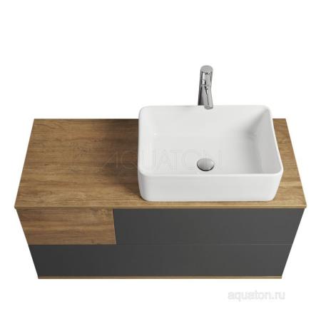 Тумба под раковину AQUATON Терра 105 дуб кантри, антрацит 1A246901TEKA0