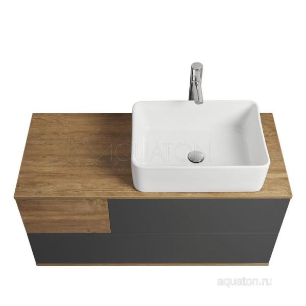 Тумба под раковину AQUATON Терра 105 дуб кантри, антрацит 1A246901TEKA0