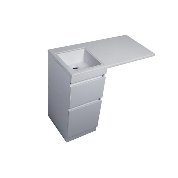 Тумба под раковину Style Line Elfante Даллас 100 напольная, Люкс белая, PLUS