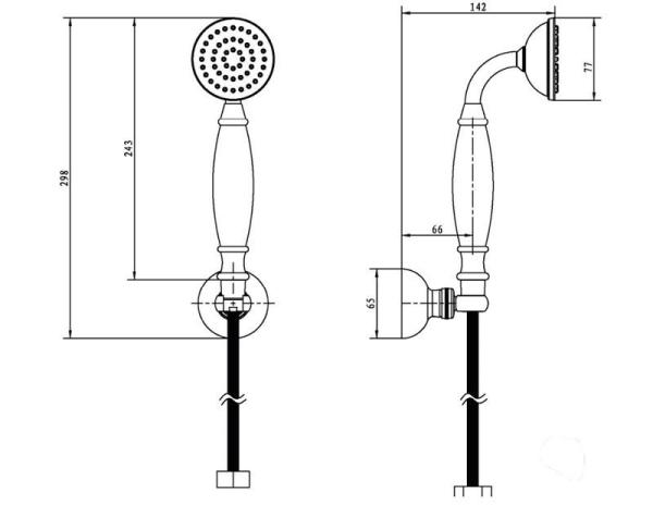 Душевой набор Boheme Imperiale 408 золото