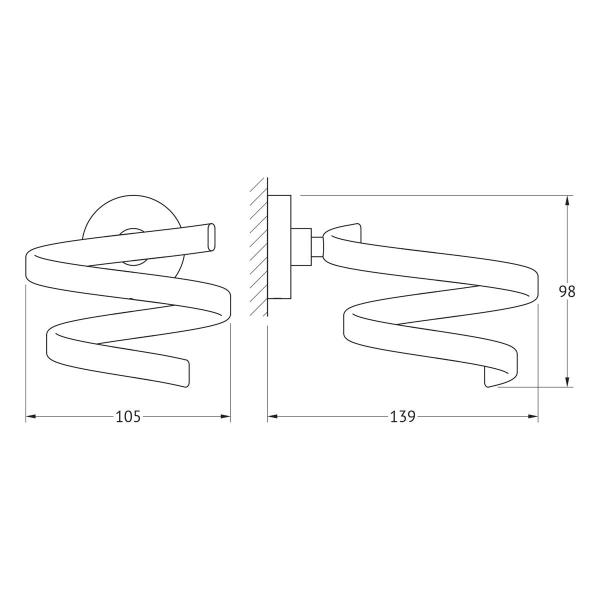 Держатель фена  ARTWELLE Harmonie HAR 045 хром