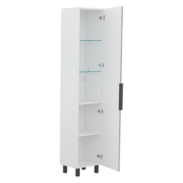 Пенал для ванной напольный Volna Twing 40 бетон