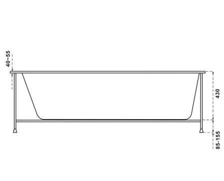 Акриловая ванна Relisan Прага 170x70 см