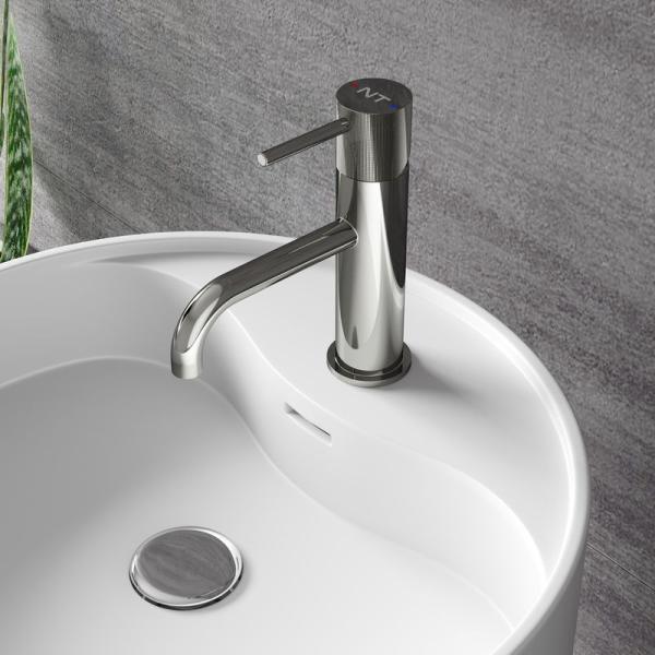 Смеситель NT BAGNO NT4211 SILIO для раковины серый хром