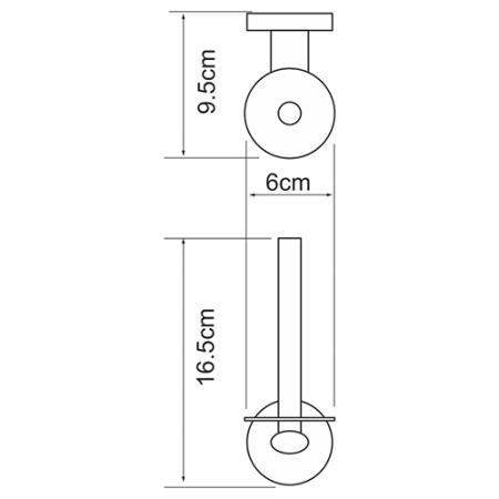 Держатель туалетной бумаги Wasserkraft Rhein K-6297