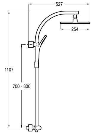 Душевая система Jacob Delafon talan E11717RU-CP