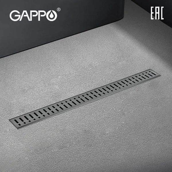 Душевой трап Gappo G86007-39 Оружейная сталь 600 мм