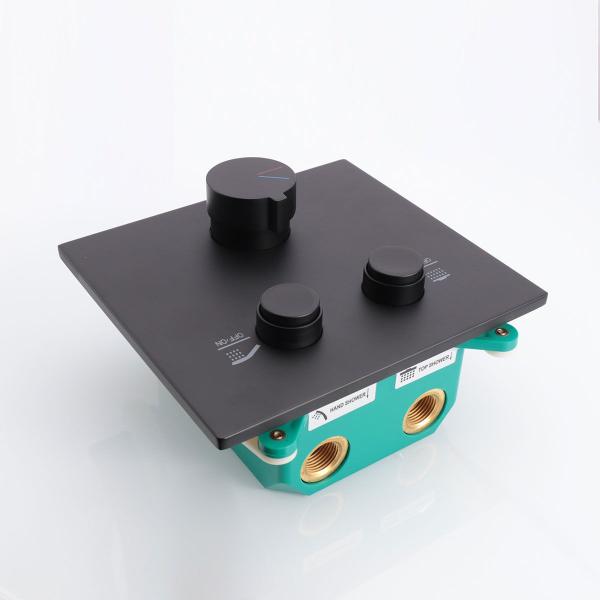 Встраиваемый смеситель Vincea для душа VSCV-421MB двухфункциональный, черный