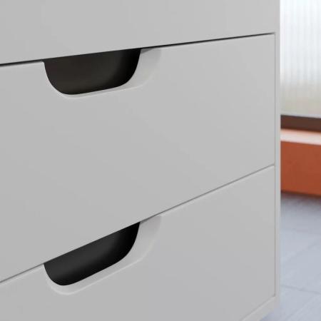 Тумба под раковину для ванной Uperwood Modul 80 см, подвесная, матовая, белая/графит