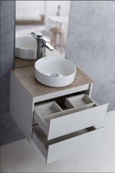 Тумба под раковину Belbagno KRAFT Bianco Opaco подвесная KRAFT-600-2C-SO-BO